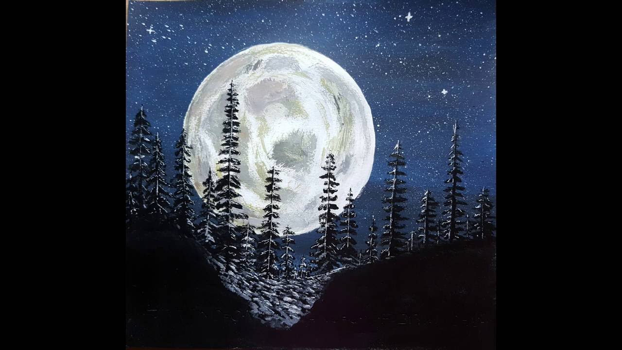 How to paint the Moon YouTube