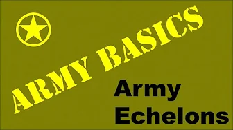 Unit Echelons of the US Army [Army Basics]