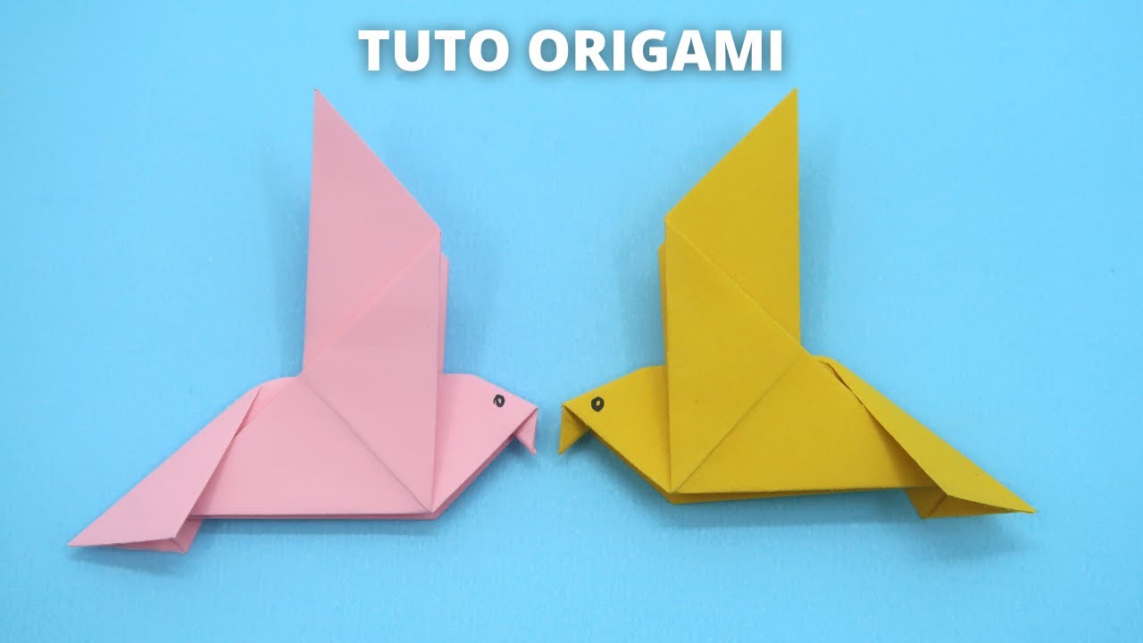 Comment faire un origami oiseau en papier   Origami Facile TUTO