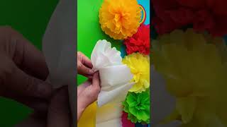 Diy Flores De Papel Crepé