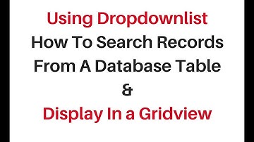 Gridview search/filter data with dropdownlist control asp.net | Gridview search dropdownlist