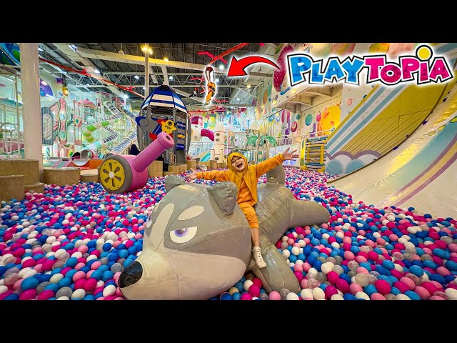 AQILA NAIK FLYING FOX TERTINGGI DI PLAYGROUND PLAYTOPIA GANDARIA CITY TERBESAR JAKARTA class=