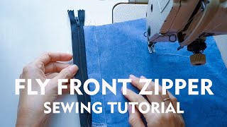 [2 Ways] How To Sew Fly Front Zipper | Front Zipper Sewing Tutorial For Beginners
