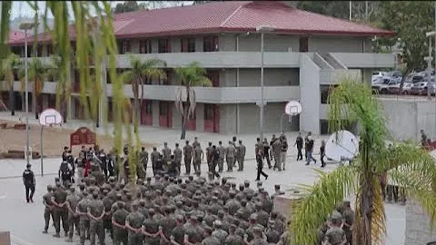 Video surfaces of Marines being arrested on Camp P...