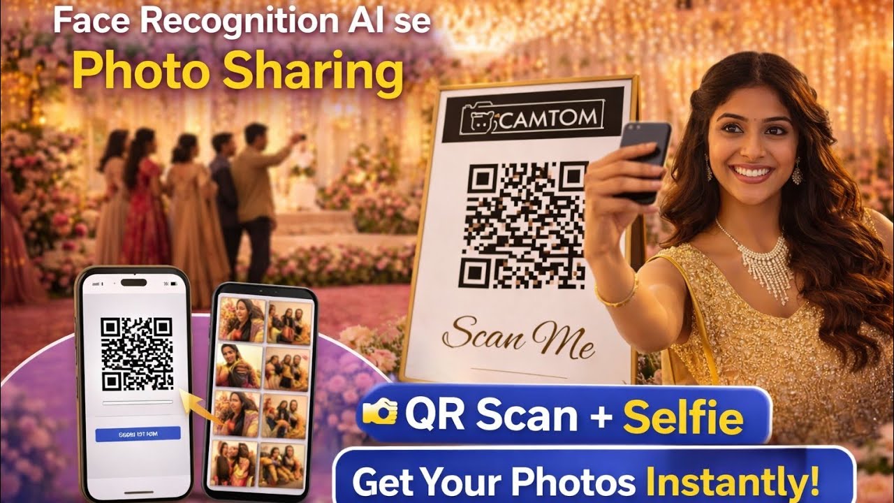 How to Share Event Photos Using CamTom | QR Code + Face Recognition AI