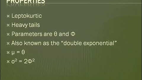 Laplace Distributions