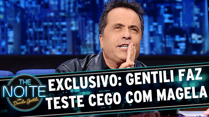 The Noite (14/07/15) - Exclusivo web: Danilo Gentili faz teste cego com Geraldo Magela