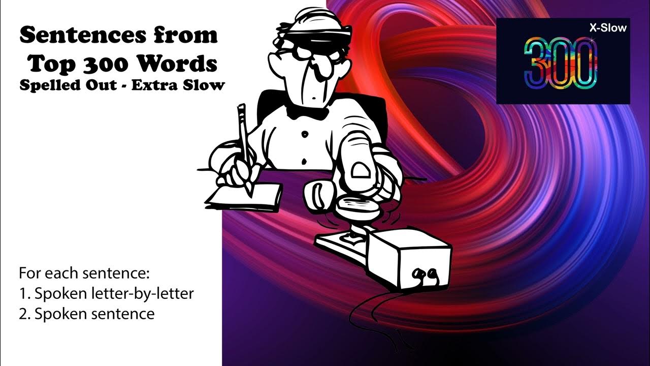Cross out the extra word. Extra words. speak slowly.
