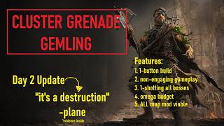 Destroying all content with Cluster Grenade Mortar Cannon Gemling - Day 2 Update | POE 2 0.5.5