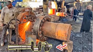 Handmade Manufacturing Process Of 4 Cylinder Machining Crankshaft |