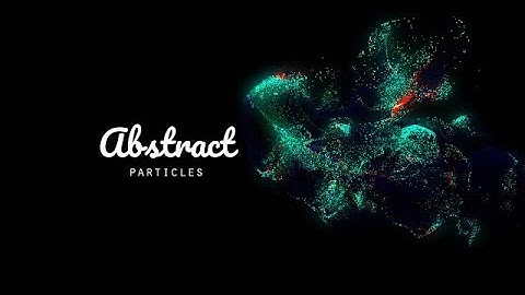 Advancing Green-Blue Light Particles Stock Motion Graphics