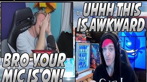 Tfue can’t stop laughing because ninja forgot to mute his mic and let out personal information *lol*