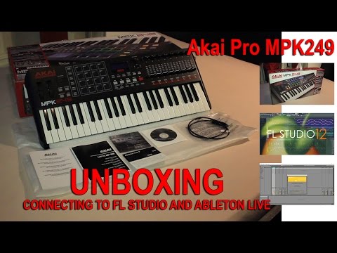 AKAI PRO MPK249 UNBOXING, CONNECT TO FL STUDIO AND ABLETON LIVE
