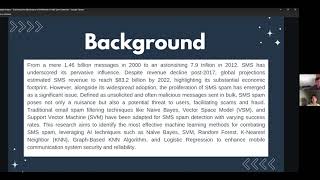 Trailer Evaluating the Effectiveness of AI Methods in SMS Spam detection