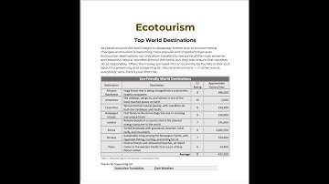 Exp22_Word_Ch03_Cumulative - Tourism | Exp22 Word Ch03 Cumulative Tourism