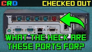 Cash registers use weird plugs.