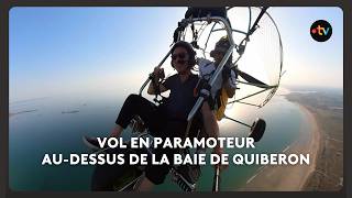 Vol En Paramoteur Au-Dessus De La Baie De Quiberon Avec Kiki