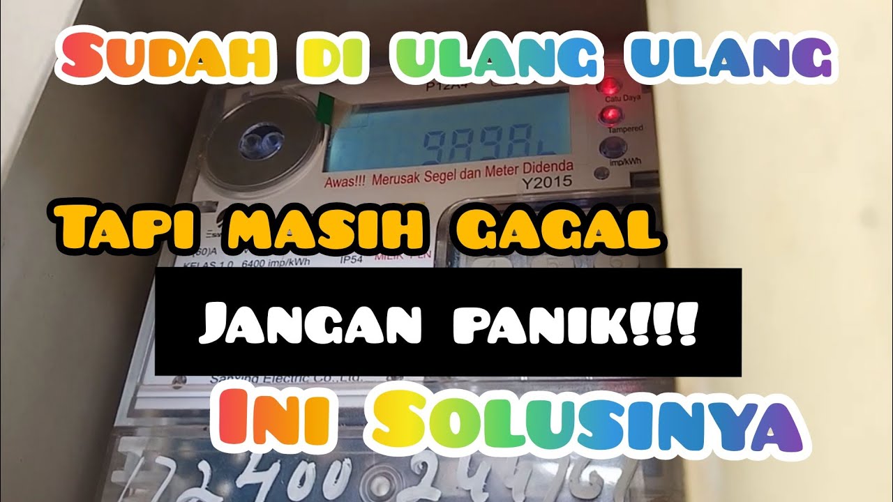 Cara mengatasi gagal input token listrik, semoga membantu.. 