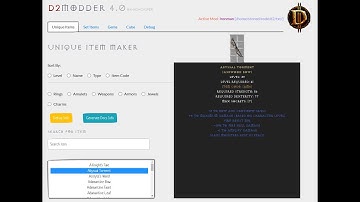 Diablo 2 D2S Character Editor - D2Modder 5.x