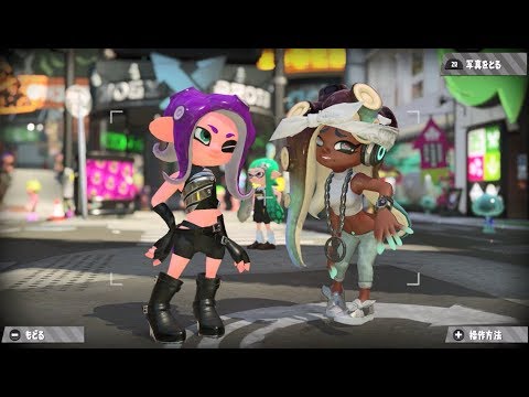 イイダと写真撮影 イイダamiibo スプラトゥーン2 Splatoon 2 Using Marina Amiibo Youtube