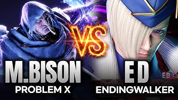 SF6 | Problem X (M.Bison) vs EndingWalker (Ed) Custom Match FT3 | Street Fighter 6 Gameplay