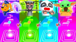 Sheriff Labrador And Baby Bus Vs Talking Juan Vs Baby Yoda I Tiles Hop EDM Rush screenshot 5