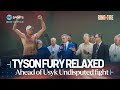 🎤 Tyson Fury sings into his dressing room ahead of Undisputed showdown against Oleksandr Usyk 🇸🇦