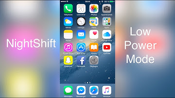 Enable Low Power Mode and Night Shift at the same time (iOS 9.3.1) [4K]