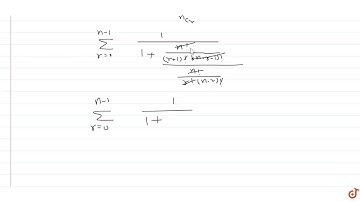 The value of `sum_(r=0)^(n-1)^n C_r//(^n C_r+^n C_(r+1))` equals a. `n+1`     b. `n//2`     c. ...