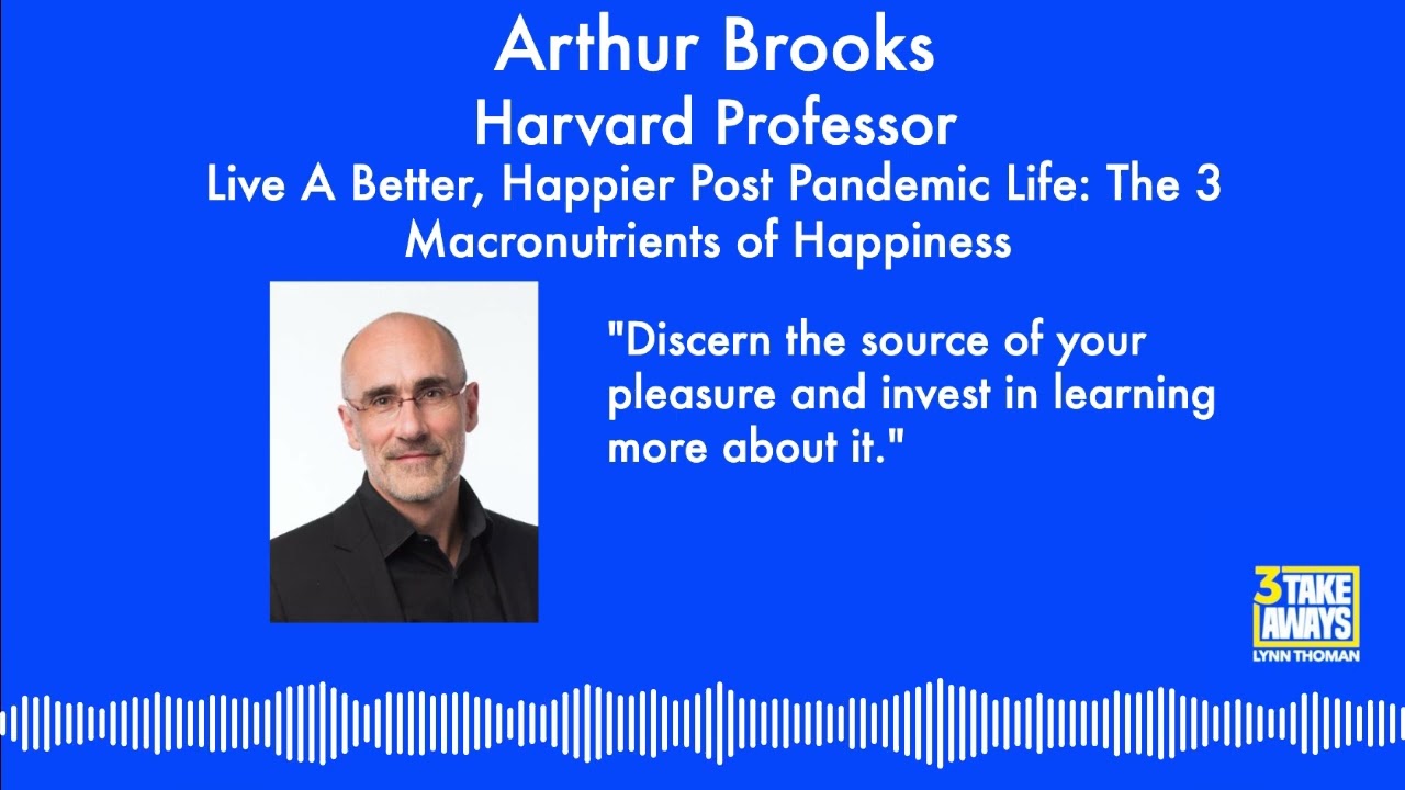 #62 Live A Better Post-Pandemic Life: The 3 Macronutrients of Happiness with Harvard's Arthur Brooks