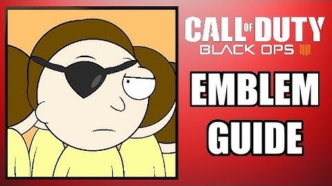 COD: Black Ops 4 - EVIL MORTY! - Emblem Guide (Rick & Morty!)
