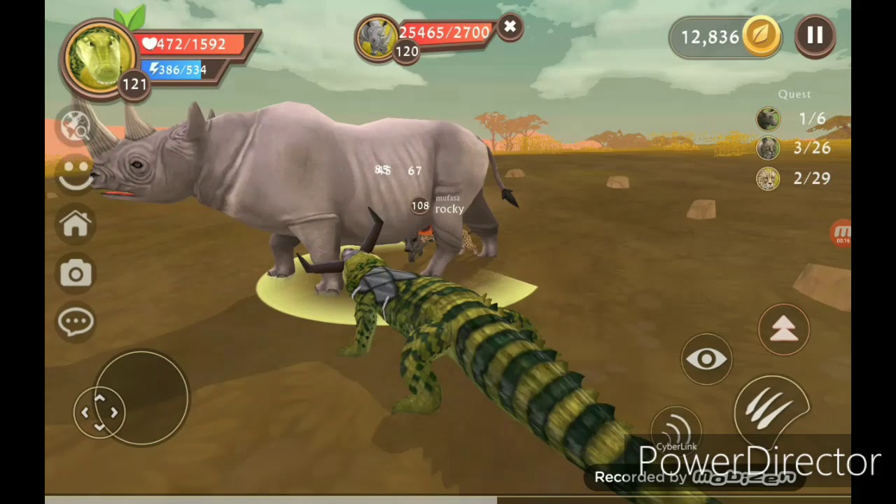 WildCraft Killing All Bosses With Crocodile YouTube