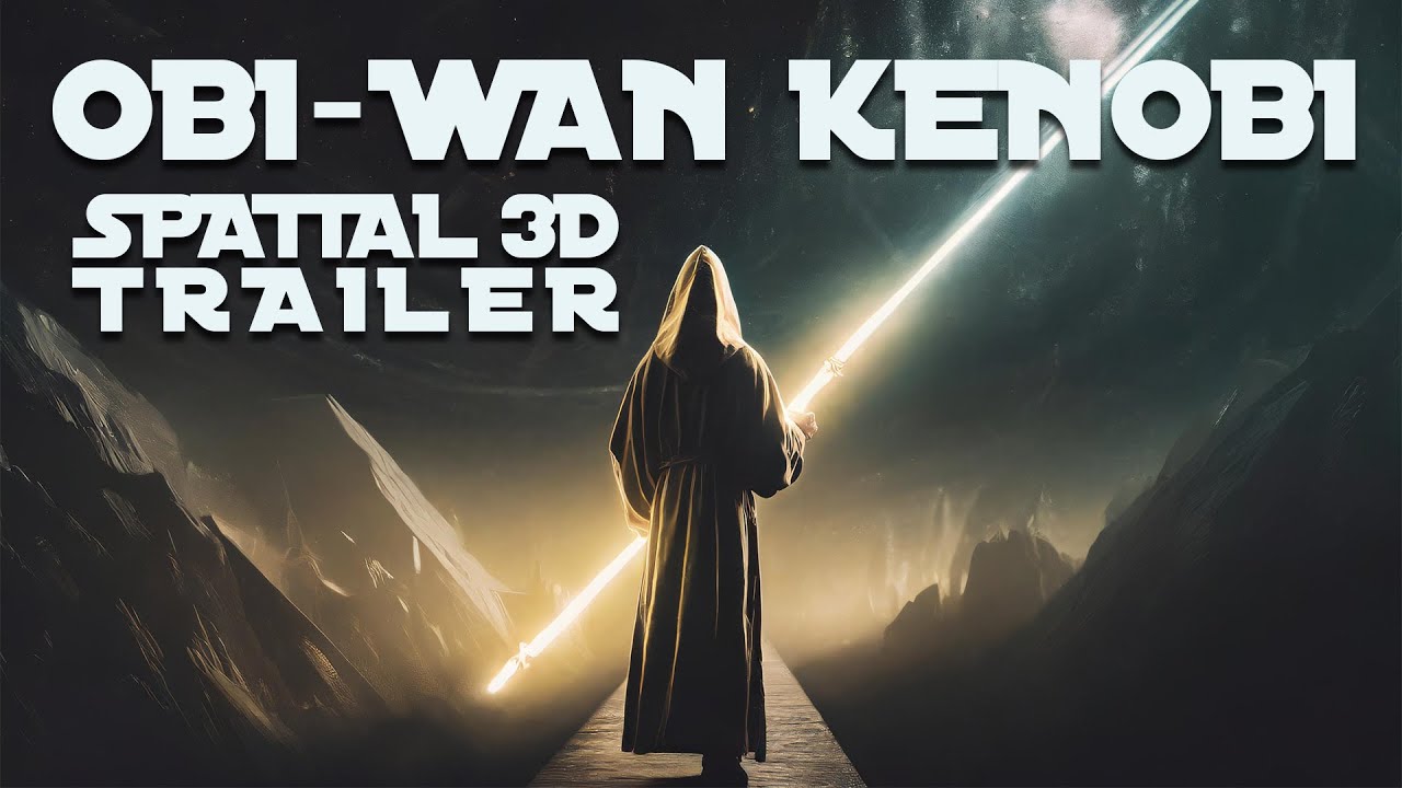 Obi Wan Kenobi Trailer in Spatial 3D   SBS Stereoscopic Video   2D to 3D Conversion by AIPOP 3D