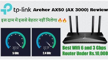 TP Link Archer AX50 AX3000 Review ||  Best Router Under Rs.10,000 🔥🔥