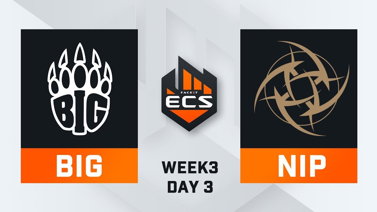 BIG Vs NIP Map 1 Mirage ECS Season 8 Week 3 DAY3 YouTube