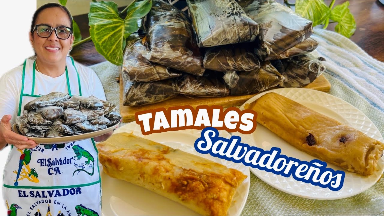 TAMALES SALVADOREÑOS🇸🇻 DE POLLO Y AZÚCAR 2 RECETAS EN 1 Usando la misma masa
