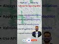 Tip # 13 | 05 Rules for Security APIs