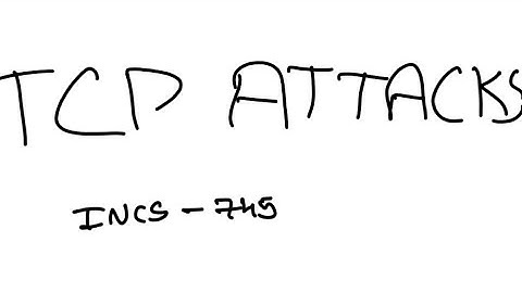 Intrusion Detection and Hacker Exploits Lab 2 - TCP Attacks