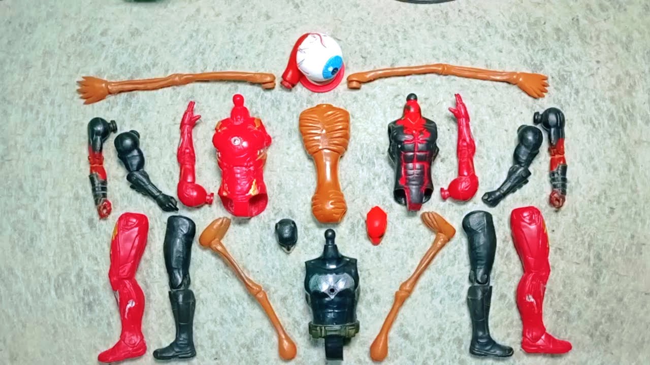 AVENGERS TOYS MARVEL'S DEADPOOL, SIRENHEAD, IRON MAN, BATMAN, SUPERHERO TOYS ACTIONS VIDEO 