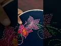 Creative Running Stitch Flower Design 💖#shorts #embroidery #art 💖