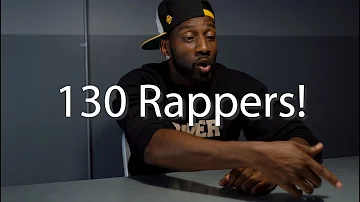 130 RAPPERS Names In 5 Minutes! 🎙(How many can you catch?)