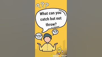What Can You Catch but Not Throw? 🤧 #Shorts #quiz