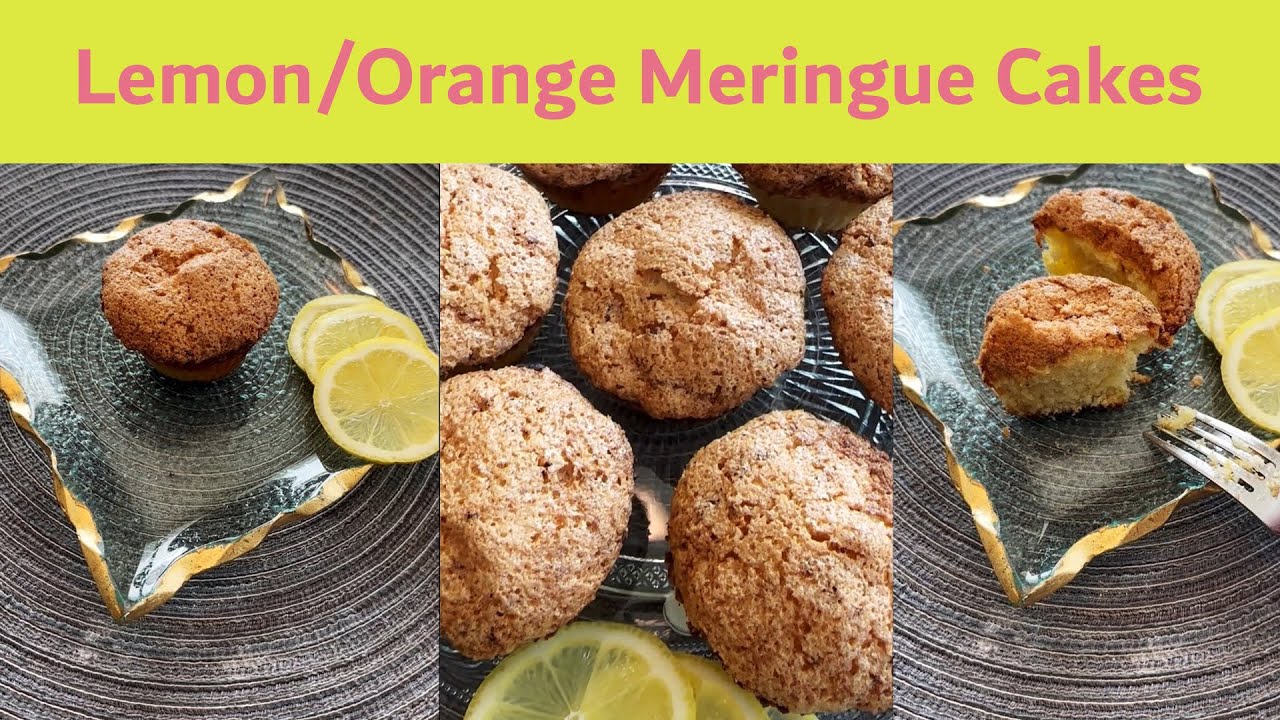 Fluffy and Delicious Lemon and Orange Meringue Cup Cakes YouTube