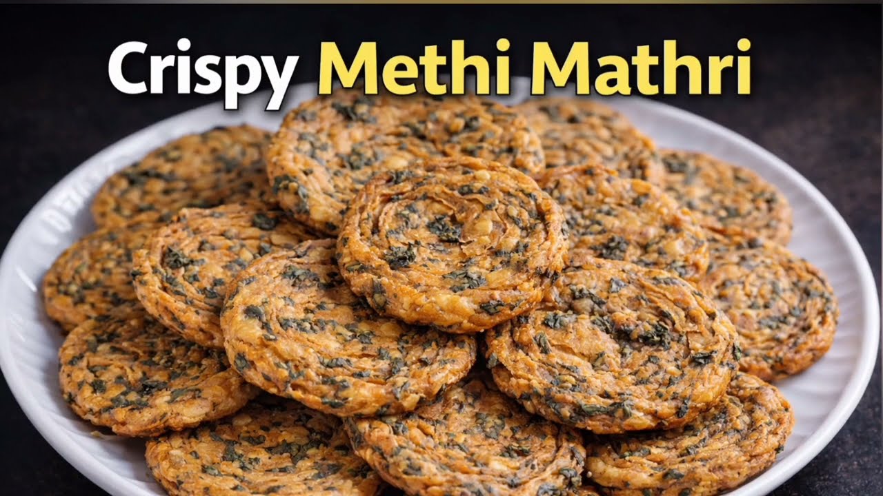 Crispy Methi Mathri
