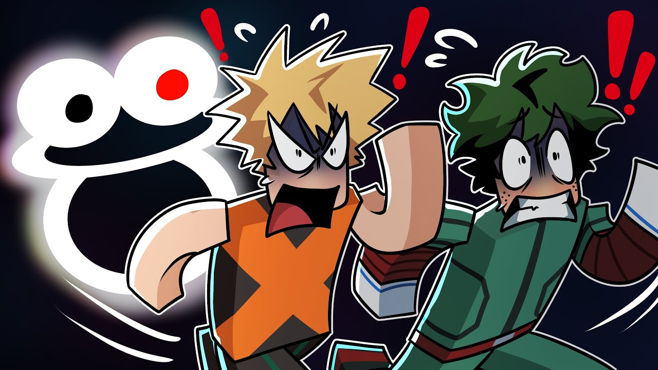 Актеры озвучки MHA спасаются от охоты на подвал в Roblox FNAF...