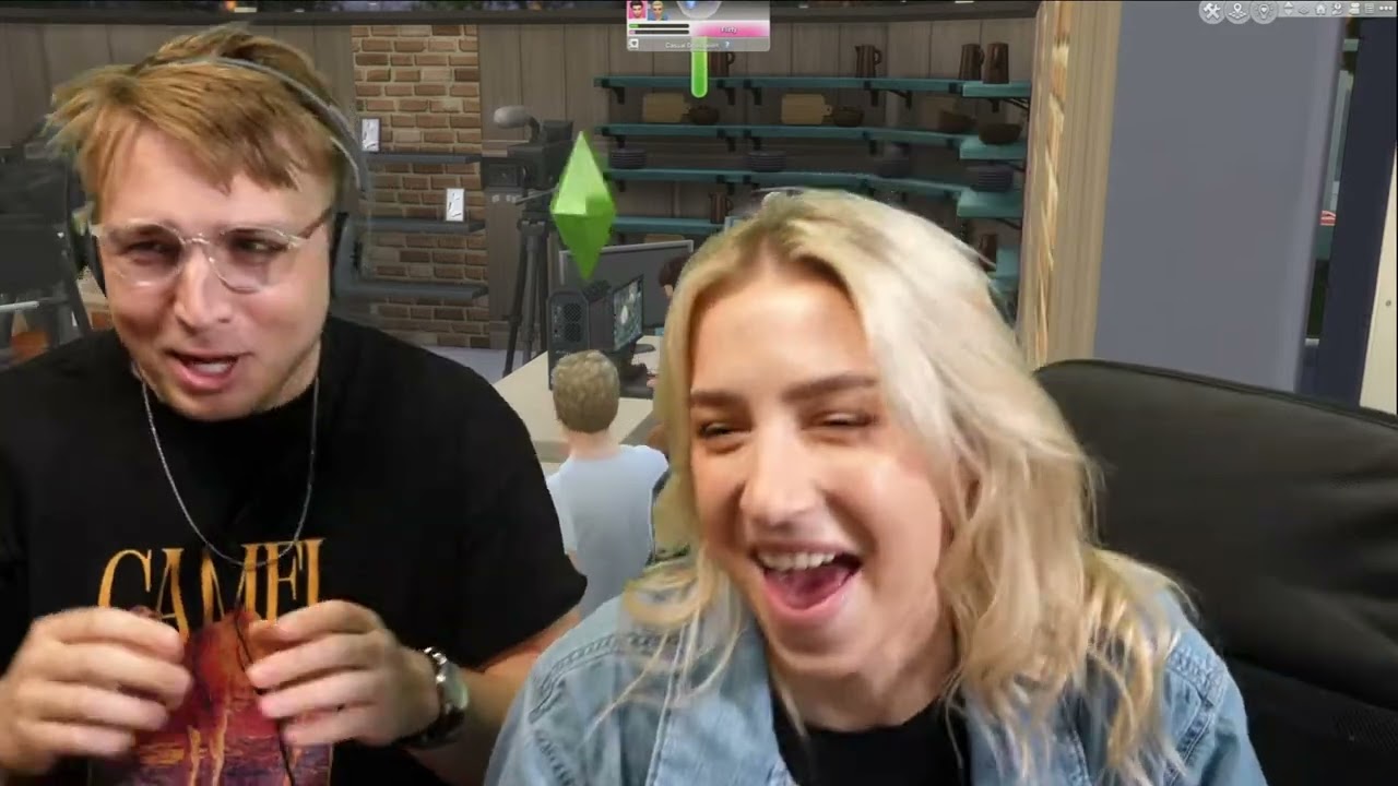 Shourtney Short Clip: Smosh Games Livestream 10/19/23 (Making Ourselves in The Sims)