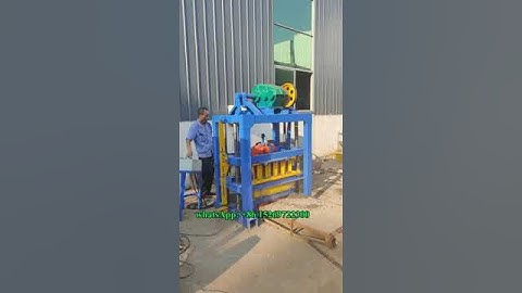 QTJ4-40 concrete cement block moulding machine hollow block making machine with control box #QTJ4-40