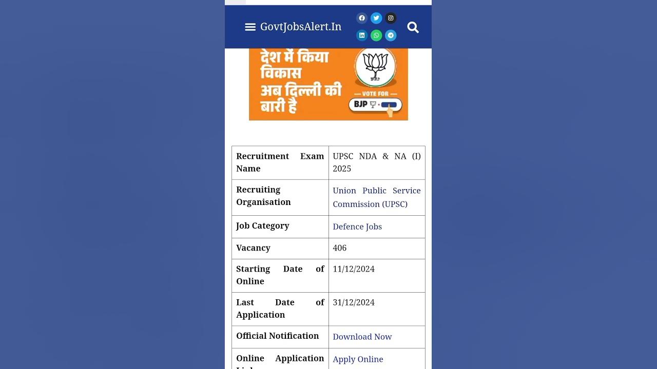 Upsc vacancy in 2025 union public service commission vanancy 2025 