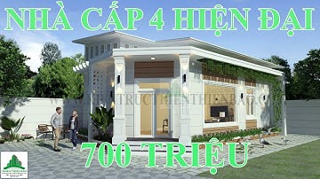 Thiết kế nhà phan thiết - Nhà cấp 4 hiện đại