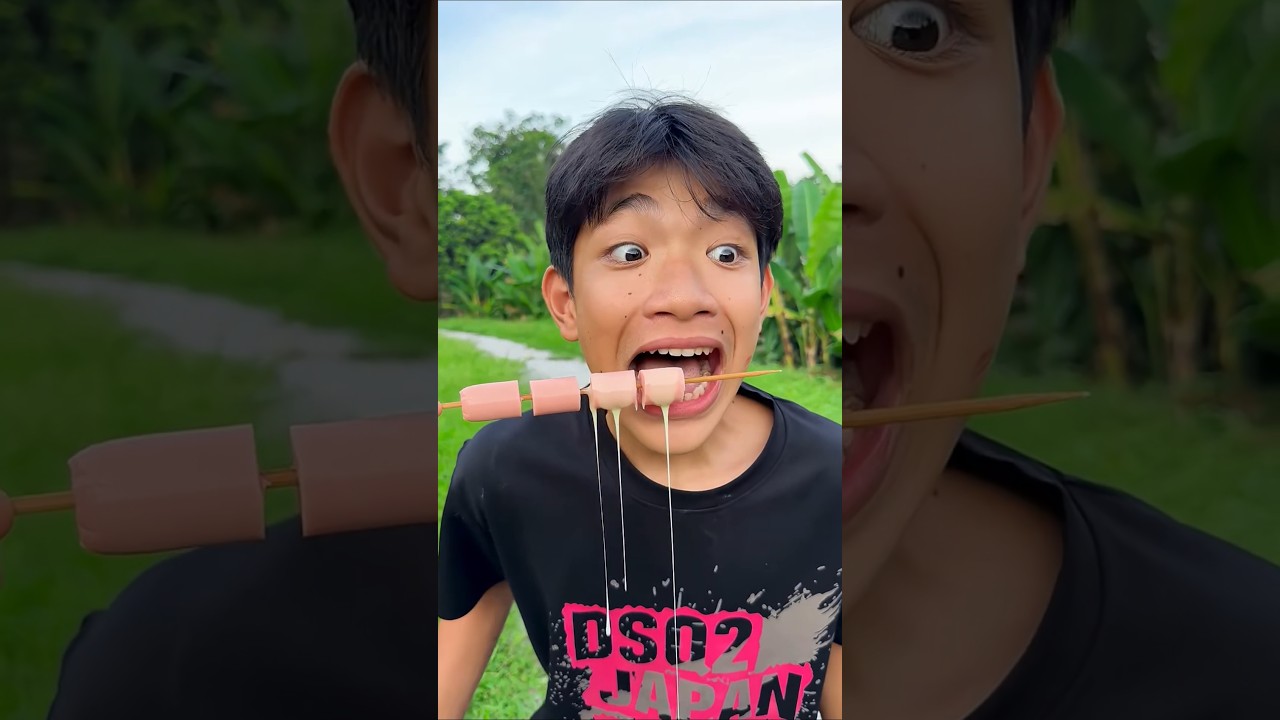 thách bạn không cười khi xem những chuyên gia tạo tiếng cười của tôi từ cây xúc xích siêu 😀🫢🐒candy